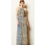 HD in Paris Anthropologie Size 2 Mayacamas Maxi Dress Multicolor Photo 2