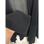 Coldwater Creek Rabbit Hair Blend Black Open Front Long Line Cardigan Size XL Photo 6