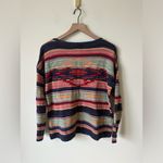 Polo by Ralph Lauren Southwestern Stripe Cotton Sweater Small Red Photo 3