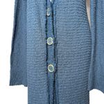 Free People Large Long Knit Cardigan Sweater Midi Jacket Boho Gauzy Stretch Photo 7