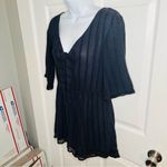 Cotton On  Navy Blue Eyelet Tie Front Romper Crochet Lace Trim S Photo 5