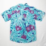 Sandra Ingrish Sport Vintage Hawaiian Blue Purple Shirt Womans Small Unisex Photo 8