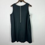 Lands' End Dress 16P Black Sleeveless Sheath‎ Career Chic Minimalist Classic LBD Photo 4