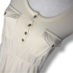 Old Navy NWOT  Cream Sleeveless Midi Dress With Pockets And Tie Back Size S Photo 2