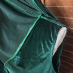 Club L Green Velvet Dress Cape Sleeve formal holiday sz XXL US 18 Midi Cocktail Party Photo 4