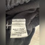 Flax  100% Linen Cropped Pants Wide Leg Pull On Relaxed Comfy Size Medium Photo 6