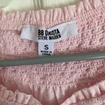 BB Dakota Steve Madden Bubblegum Pink PuffSleeve Blouse Size Small Photo 3
