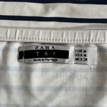 ZARA  Striped Navy Blue and White Tube Top Sz M  Photo 3