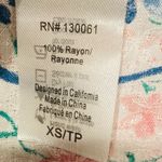 l*space L* Lilly floral bell sleeve ruffle tie front cropped swim cover top. XS Photo 6