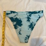 Blooming Jelly 134  Swim Bikini Bottoms Blue Tie Dye Tropical Vacation Medium Photo 2