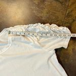 ALC Frank A.L.C. Puff Ruffle Sleeve White Tee Large Photo 3