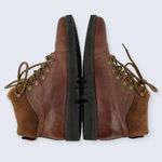 Johnston & Murphy  Brown Leather Suede Lace Up Fur Tongue Ankle Boot 78-51776 9.5 Photo 4