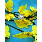 2 carat Moissanite Square Cut Ring with Moissanite Accents Size 7 Silver Photo 1