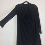 ALLSAINTS Amei Black Long Sleeve Drape Tie Dress Small Whimsygoth Emo Chic Photo 8
