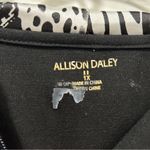 Allison Daley  Black/Animal Print Full Zip Jacket Women’s 1X Photo 7