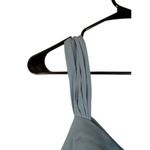 Azazie Dusty Blue Sleeveless Long Cut Out Back Bridesmaid Dress Women Sz A8 Photo 5