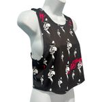 SheIn Ed Hardy Gray White Skull Knife Logo Cropped Tank Top size L NEW Tags Racerback Photo 1