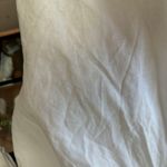 Reformation Jerri Linen Dress square neck mini white long sleeve puff a-line Photo 8