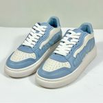 Alexander Wang  Puff Pebble Leather Logo Low Top Sneakers Blue White EU 39 NEW Photo 14