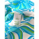 Lilly Pulitzer  Chevonne Silk White Blue Strappy Gold Zipper Resort Tank Top XS Photo 4