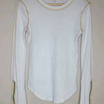 Free People Free People Zip To It Thermal White Fall Preppy Western Boho Rodeo Womens M Photo 0