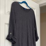Apt. 9 Gray Long Sleeve Tunic Dress Photo 4