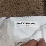 Amanda Uprichard  Candia Embroidered Eyelet Puff Sleeve Babydoll Mini Dress White Photo 9