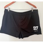 Aritzia Courtside Black Mesh Drawstring Mini Sporty Lightweight Casual Shorts XL Photo 1