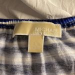 Michael Kors Michael Blue White Striped Sleeveless Top Women’s L Photo 2