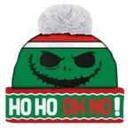 Disney Nightmare Before Christmas Unisex Striped Pom Pom Beanie Hat Winter OS Photo 1