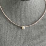 Handmade NWT Beautiful Beaded Necklace Baby Pink Seed & Fresh Water Pearl Beads Photo 2