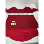 Womans. Ver Ve Ami Pullover Sweater Attached Tank Top Small Red Open Back Photo 5