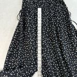 Maeve Polka Dot Finley Jumpsuit Wide Leg Drawstring Black Size US 0 UK 4 Photo 7