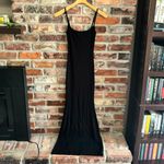 SKIMS  Black Ribbed Tank Maxi Dress Photo 3