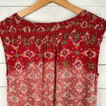 Mango Mng Suit Womens size 6 Drop Waist Sleeveless Beaded Day Mini Dress Red Photo 6