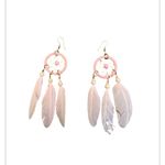 Bliss Pink Dreamcatcher Earrings Photo 1