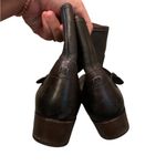 Frye  Lynn Strap black leather short boots size 7.5 B Photo 8