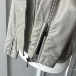 Bernardo vegan leather jacket with zippered pockets Cream Size Small Photo 5