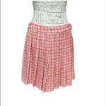 ZARA  preppy pleated mini skirt, plaid Sz L Photo 1