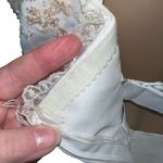 Classics by Eden Womens Wedding Gown Dress Strapless Lace and Jeweled Size 8 Tan Photo 11