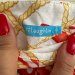 J. McLaughlin coral reef pink yellow mermaid sequin starfish nautical lined pant Photo 5