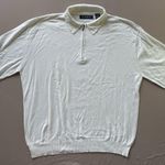 Vintage Statements Quarter Zip Sweater White Size XL Photo 3