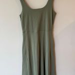 NWT Weekend Sleeveless Square Neck Midi Dress Muted Sage Green Women's Medium Photo 0