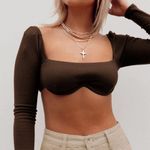 Princess Polly  Becca Long Sleeve Crop Top Photo 0
