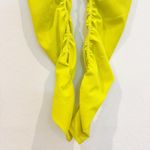 Zyia Parallel Luxe Ruched Athletic Workout Leggings Gray Bright Yellow Size 0 Photo 2