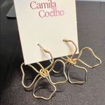 Camila Coelho  | Gold Floral Earrings Photo 5