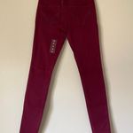 Hollister Deep Red Wash Super Skinny Denim Jeans Bottoms Bold Summer Event Photo 6