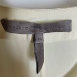 Halston Heritage  Dressy Career‎ White Cream Ivory blouse Top Drape Silk 6 Photo 3