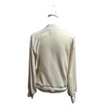 Nation Ltd  Long Sleeve Pullover Sweatshirt Top Mock Neck Ivory White Small S Photo 2