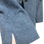 Ellen Tracy Tunic Sweater 100% Merino Wool Cardigan Women Gray Long Sleeve Belt Photo 13